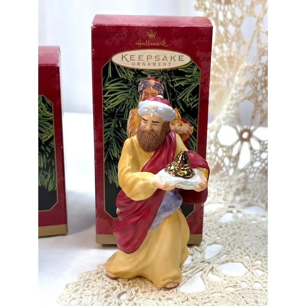 Hallmark Keepsake Ornaments Blessed Nativity Collection 4 Box Set Holy Family